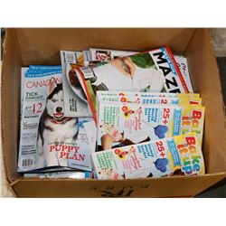 BOX OF ASSORTED MAGAZINES