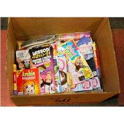 BOX OF ASSORTED MAGAZINES
