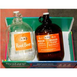 LOT OF 2  A&W JUGS