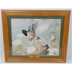 LIMITED EDITION HAPPY CHANUKAH BIRD FRAMED PRINT