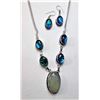 Image 1 : 15)  PREHNITE & BLUE/GREEN TRIPLATE
