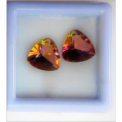 11)  LOT OF 2 TRILLIUM CUT IRIDESCENT