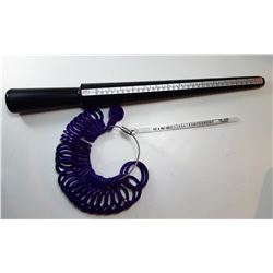 9)  MANDREL STYLE RING SIZER &