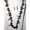 Image 1 : 16)  SILVER TONE, CRYSTAL & ABALONE