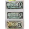 Image 1 : LOT OF 3 CANADA   $1 BILLS, 2-1967, 1973