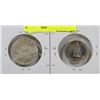 Image 1 : LOT OF 2 CANADA COINS, 1966 $1, 1967 FIFTY CENT