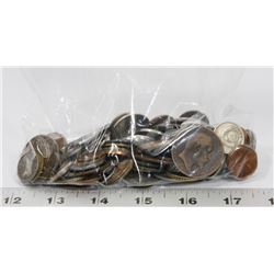 BAG OF ASSORTED WORLD COINS