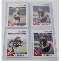 LOT OF 4 PATRIOT ROOKIE CARDS INCL RYAN MALLET,