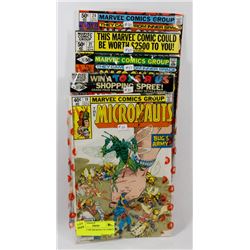 LOT OF 5 THE MICRONAUTS COMICS