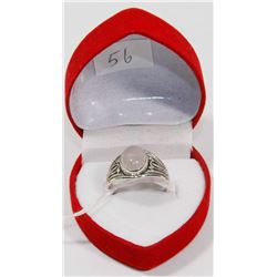 #56-NATURAL ROSE QUARTZ RING SIZE