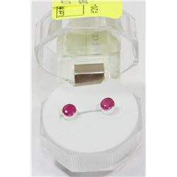 #20-NATURAL RUBY STUD EARRINGS