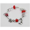Image 1 : NEW! PANDORA STYLE 925 SILVER CHARM BRACELET