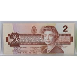 GEM UNC CANADA 1986 $2 BILL