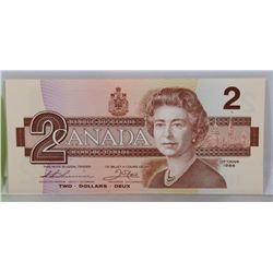 GEM UNC CANADA 1986 $2 BILL