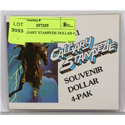 1981 CALGARY STAMPEDE DOLLAR 4 PACK