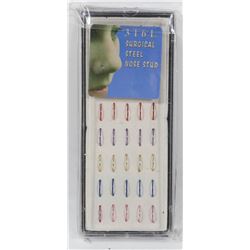 NEW! 40PC ANTI-ALLERGIC SURGICAL NOSE RINGS