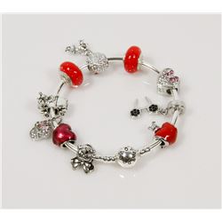 NEW! PANDORA STYLE CHARM BANGLE BRACELET