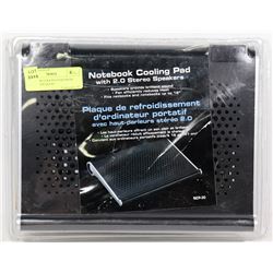 NOTEBOOK COOLING PAD WITH BUILT IN SPEAKERS