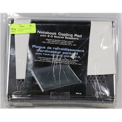 NOTEBOOK COOLING PAD WITH BUILT IN SPEAKERS