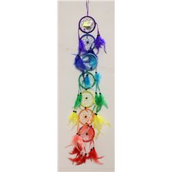 NEW MULTI COLORED RAINBOW DREAMCATCHER