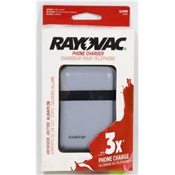 NEW RAYOVAC POWER BANK 6000 MAH