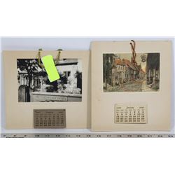 TWO 1947 CALENDARS.