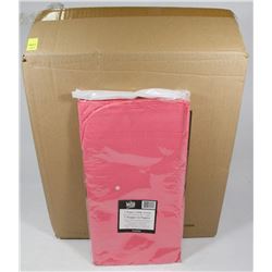 CASE OF 30 HOT PINK RECTANGLE TISSUE TOP TABLE-