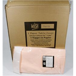 CASE OF 30 CLASSIC PINK RECTANGLE TISSUE TOP TABLE-