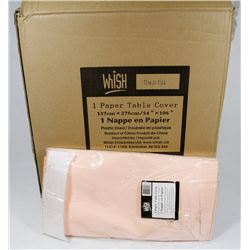 CASE OF 30 CLASSIC PINK RECTANGLE TISSUE TOP TABLE-