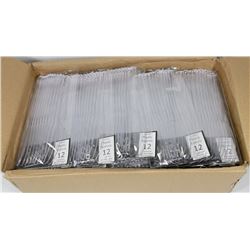 CASE OF 40 THICKER CLEAR 12PK PLASTIC KNIVES