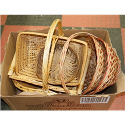 LARGE BOX OF BASKETS