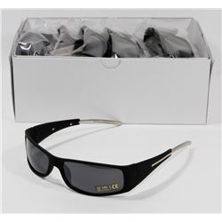 CASE OF BLACK FRAME SUNGLASSES