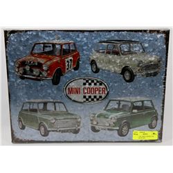 NEW METAL MINI COOPER CAR WALL DECOR ART