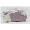 Image 1 : 1 DOZEN PAIR OF WORK GLOVES, BLUE RED PATTERN