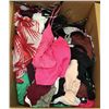Image 1 : BOX OF ASSORTED CLOTHING, APPEARS TO BE MOSTLY
