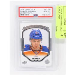 CONNOR MCDAVID PSA GRADED ROOKIE CARD