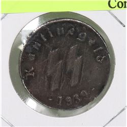 1939 NAZI COIN SS COIN