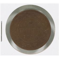 1876H CANADIAN QUEEN VIC LARGE 1 CENT COIN