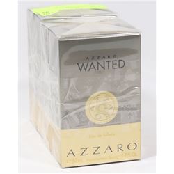 LOT OF 2 AZZARO WANTED EAU DE TOILETTE