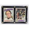 Image 1 : 2 FRAMED 1970'S OPC GERRY CHEEVERS CARDS