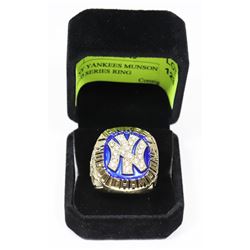 1977 NY YANKEES MUNSON REPLICA WORLD SERIES RING
