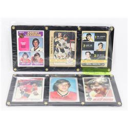 LOT OF 6 VINTAGE BOBBY ORR HOCKEY CARDS