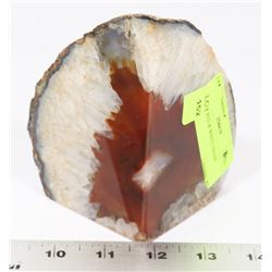 QUARTZ RED & WHITE GEODE