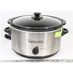 STAINLESS STEEL BRAVETTI SLOW COOKER W/