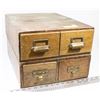 Image 1 : A PAIR OF ANTIQUE LIBRARY DRAWERS