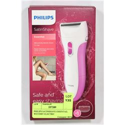 PHILIPS SATINSHAVE ESSENTAIL WET/DRY ELECTRIC