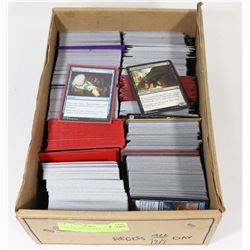 BOX OF ASSORTED MAGIC CARDS.