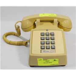 VINTAGE YELLOW PHONE.