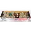 Image 1 : LOT OF GLASS AND CERAMIC INSULATORS.