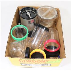 BOX W/MAGIC BULLET & 15 ATTACHMENTS